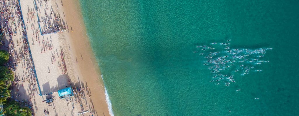 Beach Swim Start Drone Header3